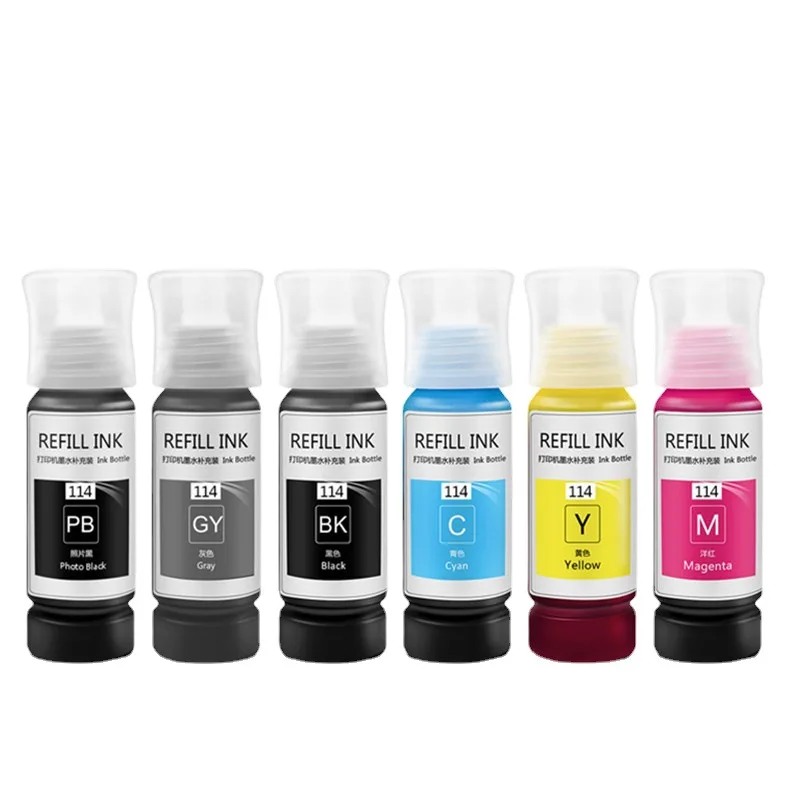 114 Inchiostro Di Ricarica Premium Per Stampante Epson 114 Ecotank Ecotank Et-8500 Et-8550