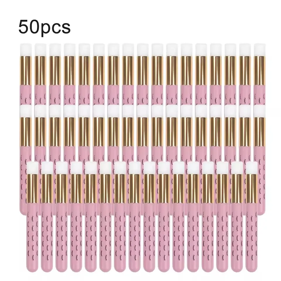 50/20/10pcs Eyelash Cleaning Brush Lash Shampoo Brush for Eyelash Extensions Peel Off Nose Pore Blackhead Remover Makeup Tool 1