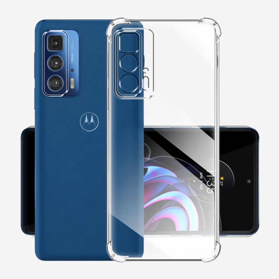 Kwmobile Cover Trasparente Per Motorola Edge 20 Pro - Custodia Morbida In Silicone TPU Ultrasottile, Antigraffio, Flessibile