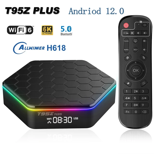 T95Z Plus Allwinner H618 Android 12.0 Wifi6 LAN 100M Dual Band 2.4G 5G BT5.0 RAM 2GB 4GB ROM 16GB 32GB 64GB 128GB Smart TV BOX 2