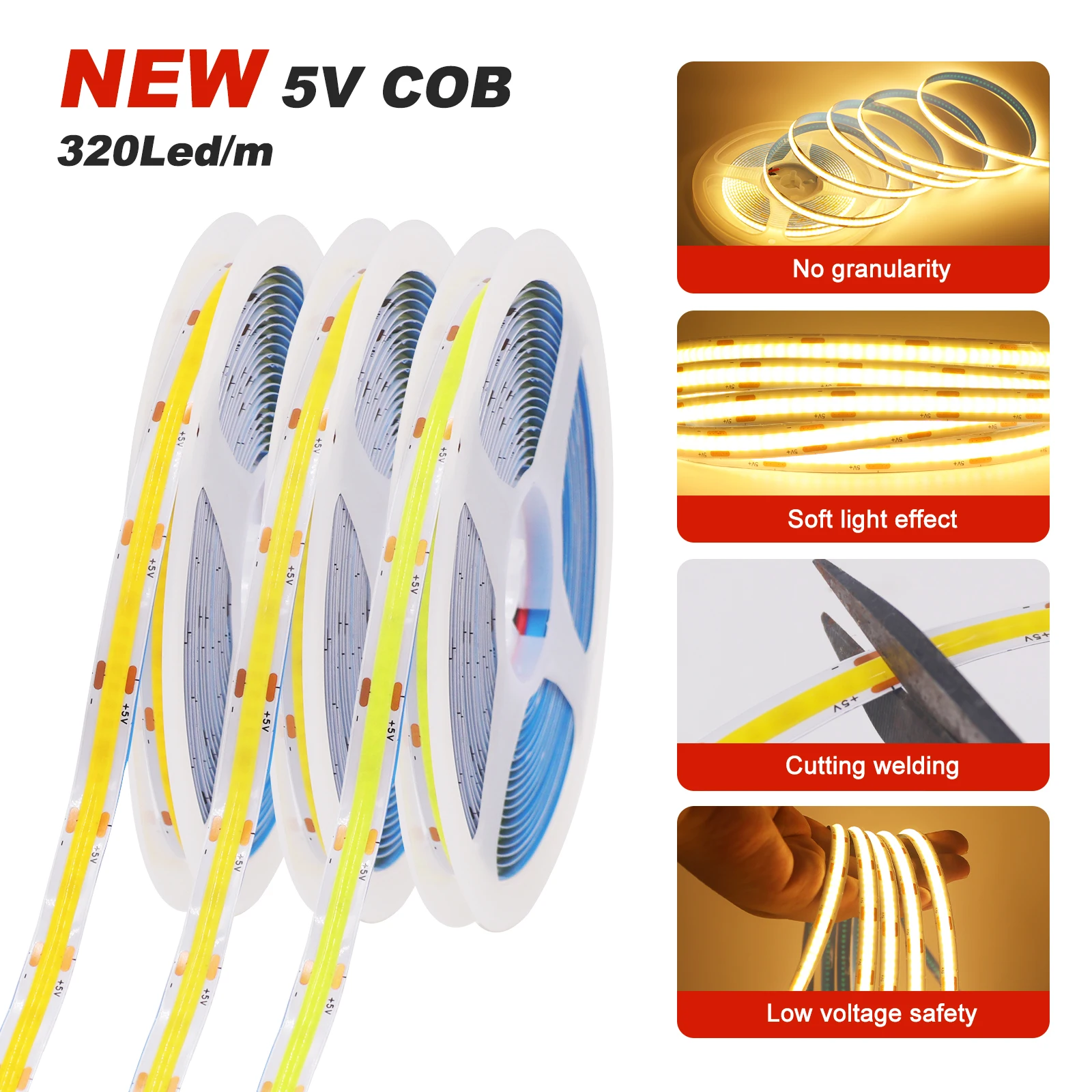 LED COB Strip Light Touch Dimmer Switch Flexible Diode Sce4cffc6c5924d2b9048f0e1c8767654r