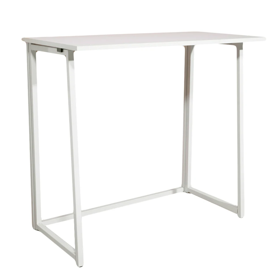 Stylish Collapsible Computer Desk in White