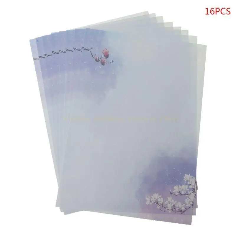 16pcs/pack 아름다운 중국 스타일의 글자 종이 잉크 그림 작문 학생 st