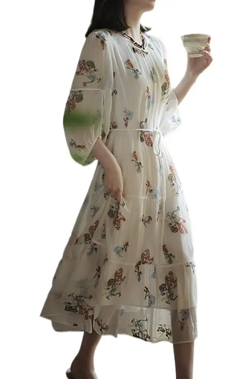 

2023 Women's Clothing Summer New Embroidered Dress 0730