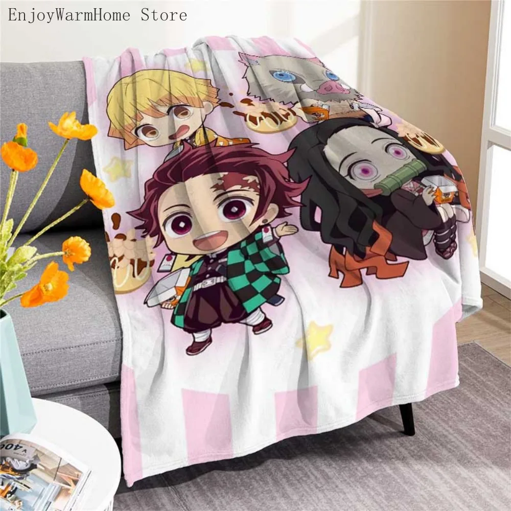 Compre Desenhos anime demoníaco matador 3D imprimir cobertor cobertor  cobertor cobertor de cobre jogar cobertor de sofá de cama de desenho  animado macio