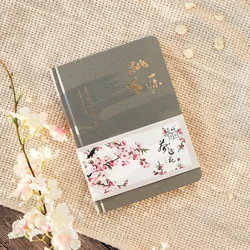Vibrant Chinese Style Hardcover Notebook and Weekly Planner (Grey)