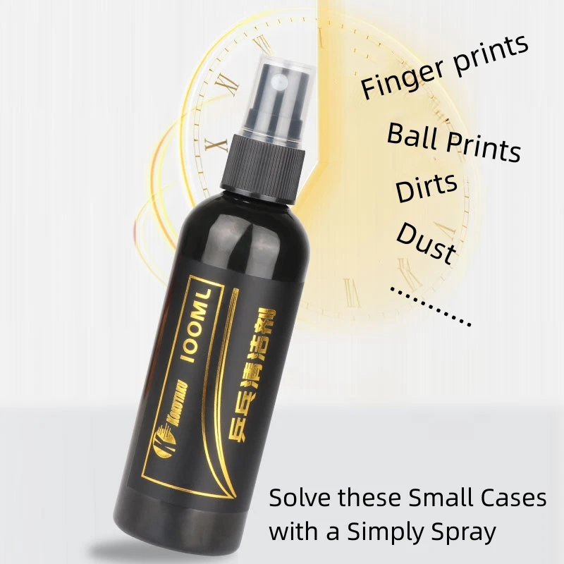 KOKUTAKU Professional Table Tennis Rubber Cleaner Liquid Spray 100ml Ping Pong Racket Care Accessories