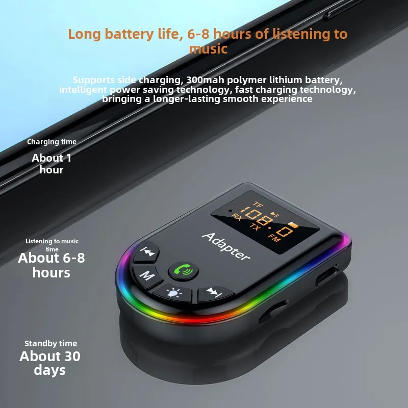 Car Receive/transmit Adapter Bluetooth Aux Transmisor Bluetooth Aux Адаптер Стерео Mp3 Player receiver ldac 자동차 블루투스 리시버
