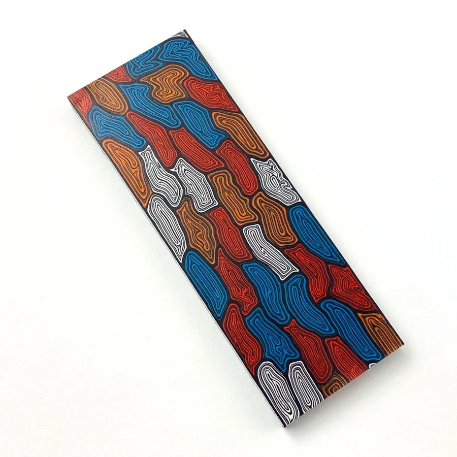 New Style G10 Knife Handle Material Diy Handle Composite Material Damascus Pattern G-10 Tool Patch Material 130x45x8mm 6