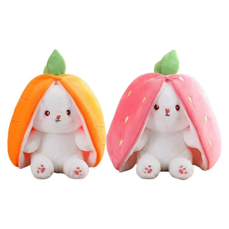 Bunnies In Carrot Pouch Hide-and-Seek Bunnies In Carrot Pouch Easter Bunny Stuffed Animal Cute Rabbit Plushie For Easter Party neon sign led light chili tomato eggplant carrot acrylic wall bar party office room bedroom kitchen beautiful decorate