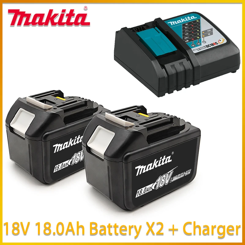 

BL1850 for Makita 18V 18.0Ah Original Battery BL1830 BL1860 BL1850B Tool Batteries Compatible Makita 18 Volt Wireless Grinder