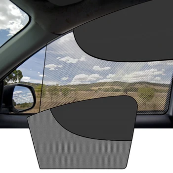 Double Layer Mesh Protector Magnetic Car Window Mesh Sunshade Cover Auto Glass Curtain UV Protection Front Rear Window Curtain 1