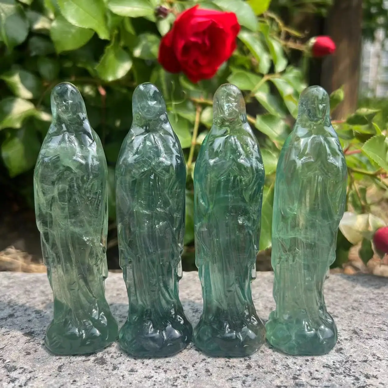 新品 限定1個 聖母マリア像 最高級 天然 クリスタル 水晶 