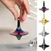 Metal Spinning Tops Alloy Gyro Silver Steel Novelty Spin Forever Mini Desk Table Fun Spinner Toy Game Gifts For Children Adult 2