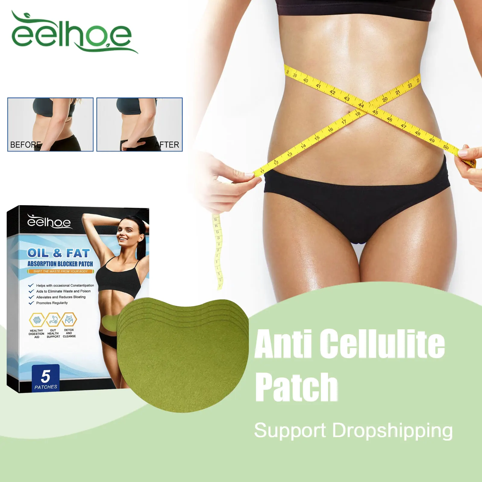 

Thin Arm Patch Burn Tummy Fat Waist Belly Anti Cellulite Thigh Tightening Firming Improve Metabolism Body Slimming Navel Patch