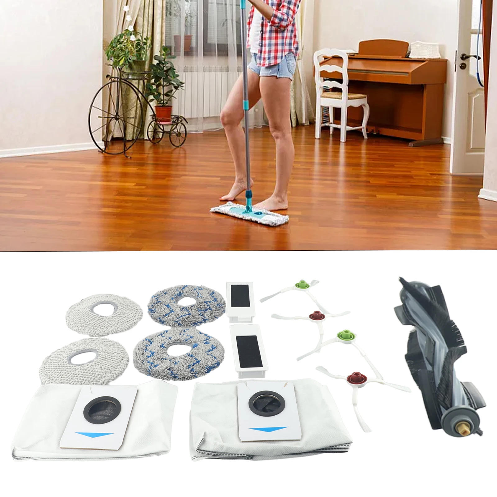 

13 шт., накладки на швабру ECOVACS для DEEBOT T20
