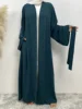 Chog omenRamadan Simple Open Abaya pour femmes, Dubaï, Turquie, Kaftan musulman pour femmes, Kimono, Robe modeste, Caftan Marocain, Vêtements Islamiques