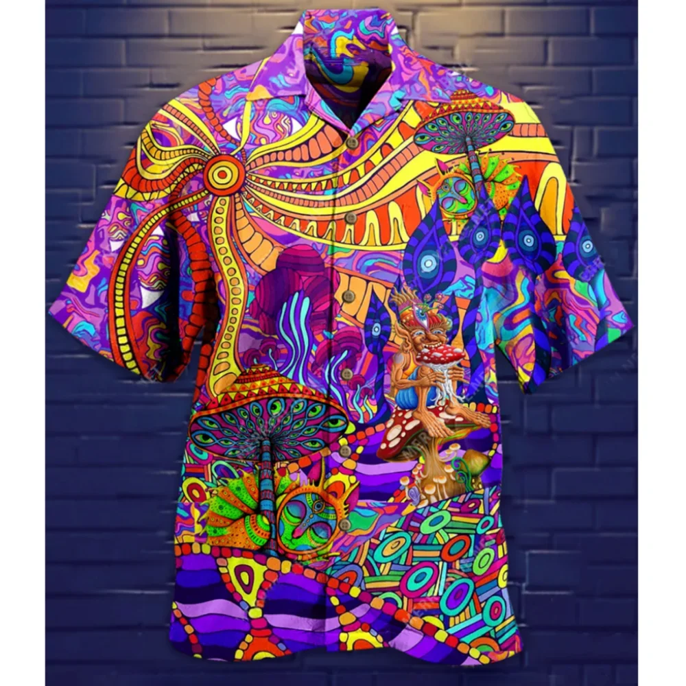 

2022 Hawaiian Shirts Men 3d Printed Beach For Men Women Short Sleeve Cuban Shirts For Men Beachwear Clothes Casual Vintage Tops