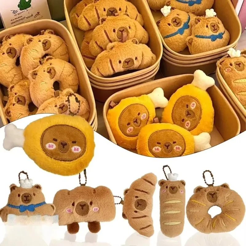 Cute Capybara Plush Pendant for Bags and Backpacks