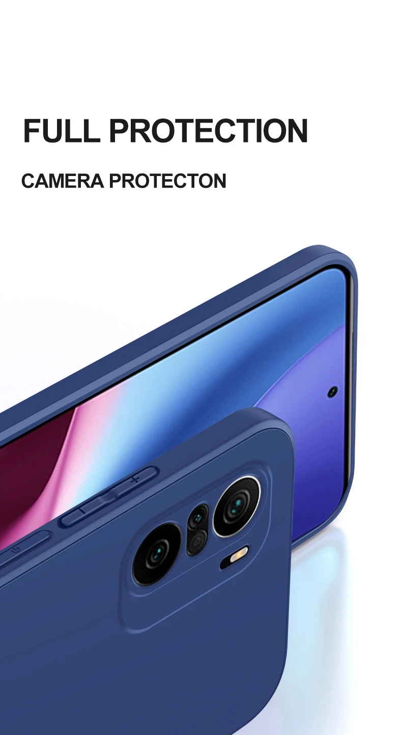 Carcasă originală pătrată din silicon lichid pentru Poco F3 PocoF3 Poco F 3 Pro, moale, pentru Xiaomi Poco F3 Poco F3 PocoF3 Poco_voghion.com