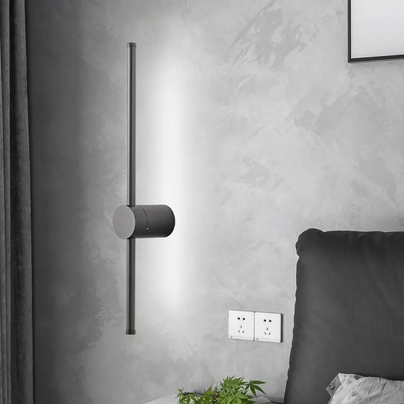 Nordic Schalter LED Wand Lichter AC85-265V für Sofa Hintergrund Schwarz Gold Weiß Indoor LED Wand Lampen Nacht Schlafzimmer Wand Leuchte – Detail 7