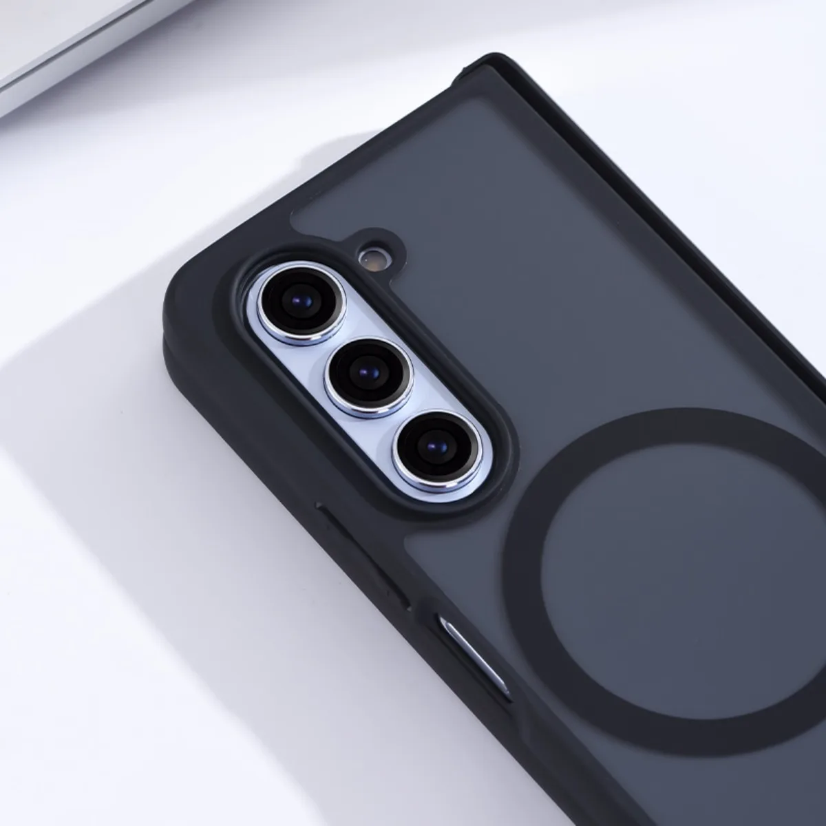 For Samsung Galaxy Z Fold 5 4 Magsafe Case Skin Friendly Matte Soft Silicone Folding Hinge Magnetic Wireless Charging Back Cover