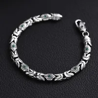 S925 Sterling Silver Bracelet, Peaceful pattern printing, Exquisite craftsmanship, Unique design, Personalized jewelry gifts 2