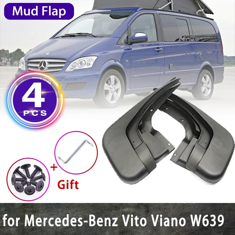 

for Mercedes Benz Vito W639 Viano 2011 V Class 2006~2014 Valente Mudguard Fenders Mud Flaps Splash Guards Mudflaps Accessories
