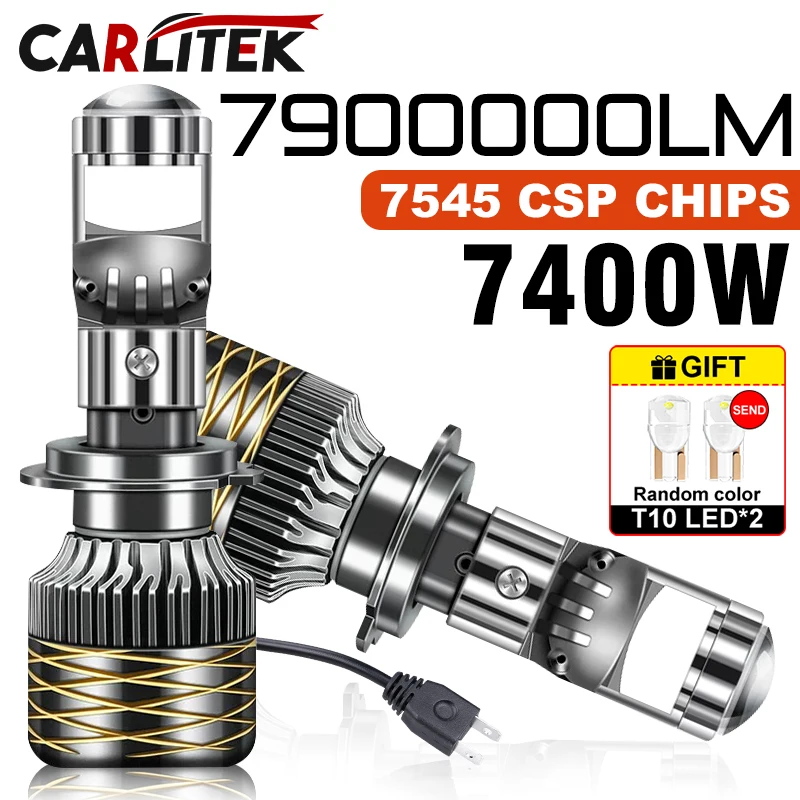 7400W 7900000LM H7 H4 캔버스 자동차 헤드라이트 미니 렌즈 H11 H8 ..