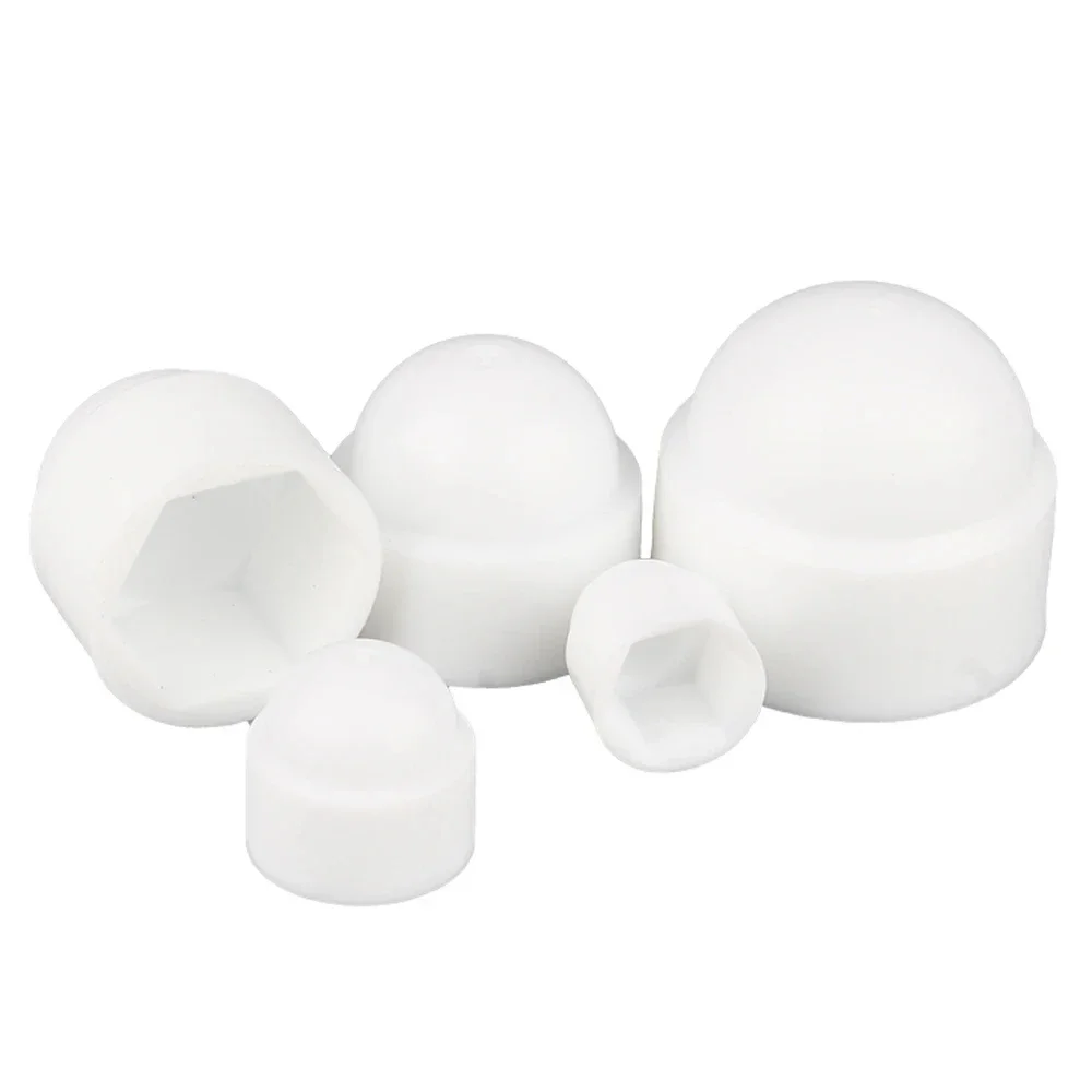 10-30Pcs Hexagon Nuts PE Plastic Hex Nut Caps M4 M5 M6 M8 M10 M12 M14 Caps Bolts Protect Nuts Car Wheels Exterior Decoration