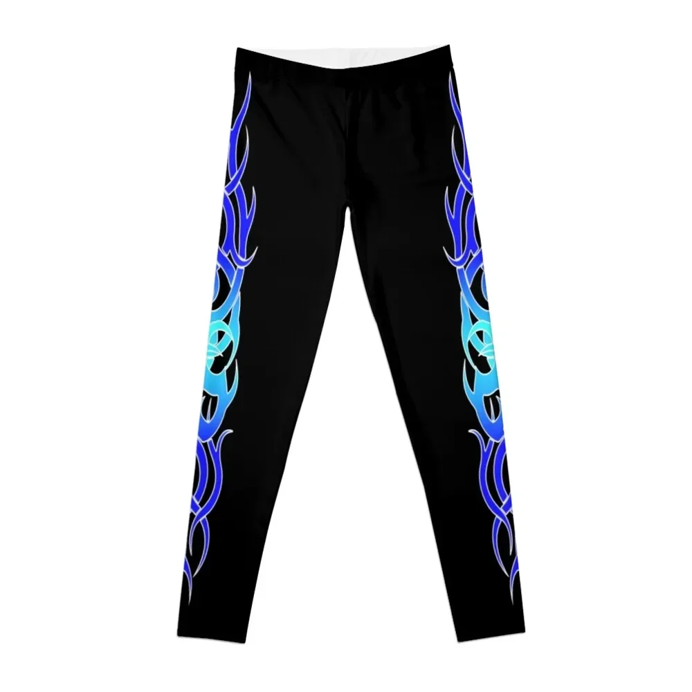 

Tattoo Blue Flame Design Leggings for fitness legging pants raises butt sports for push up Womens Leggings