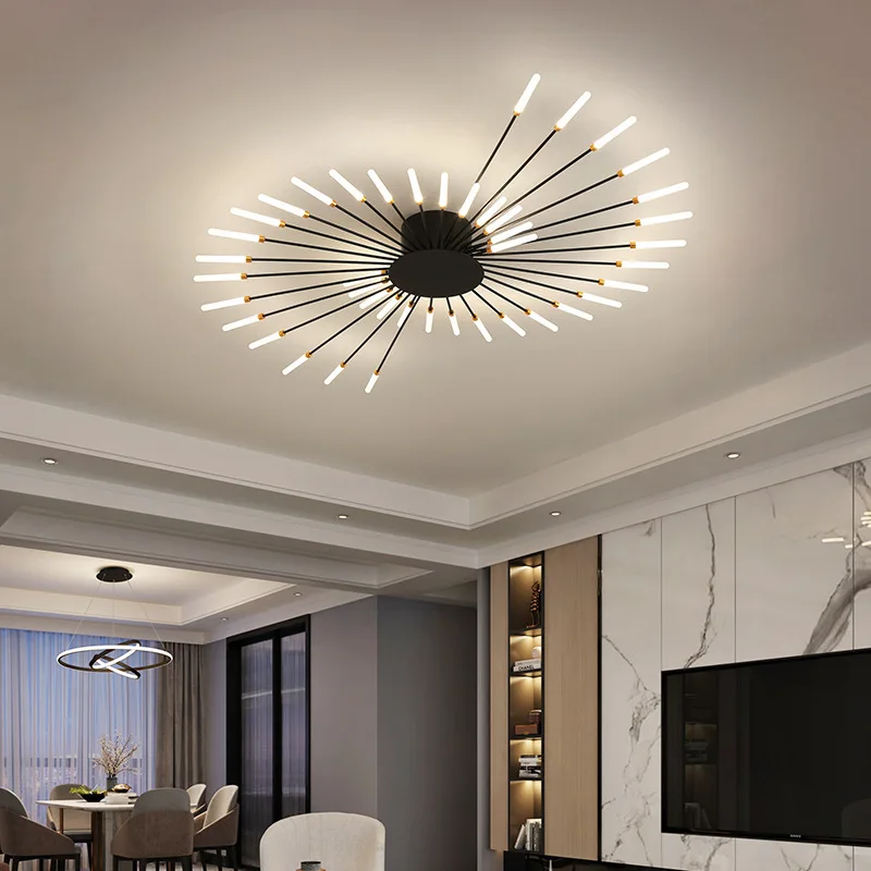 

Modern Ceiling Lights LED Luster Indoor Lighting For Bedroom Hall Living Kids Room Acrylic Lamps Fixture Frame 175-260V