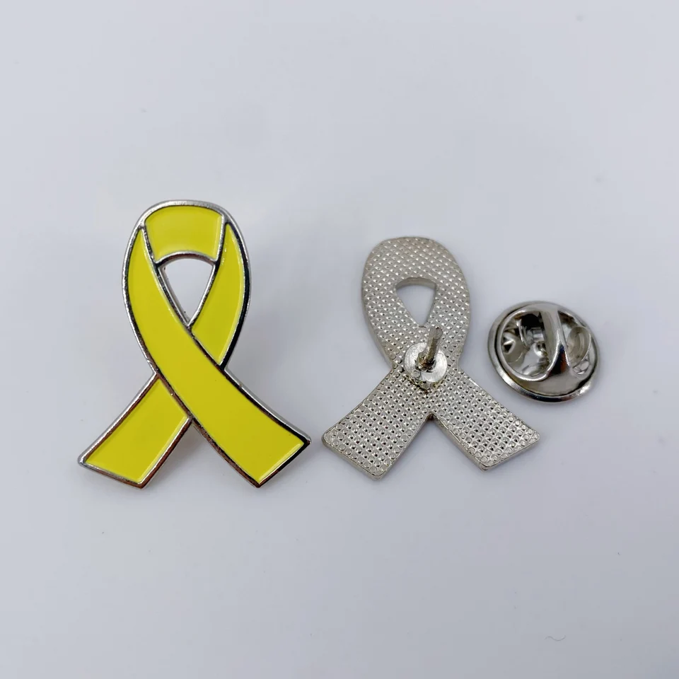 Yellow Ribbon Pin Hostages Israel Pins Bring Them Home Pin Set Israel Bone Cancer