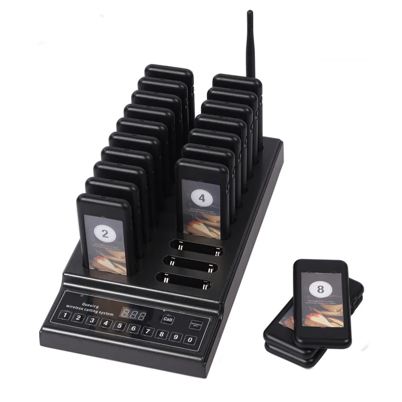 SU-68G Restaurant Pager Wireless Celling Emergency  Pager System 10-20 Channels Waiter For Church Nursery Cafe Bar Restaurant