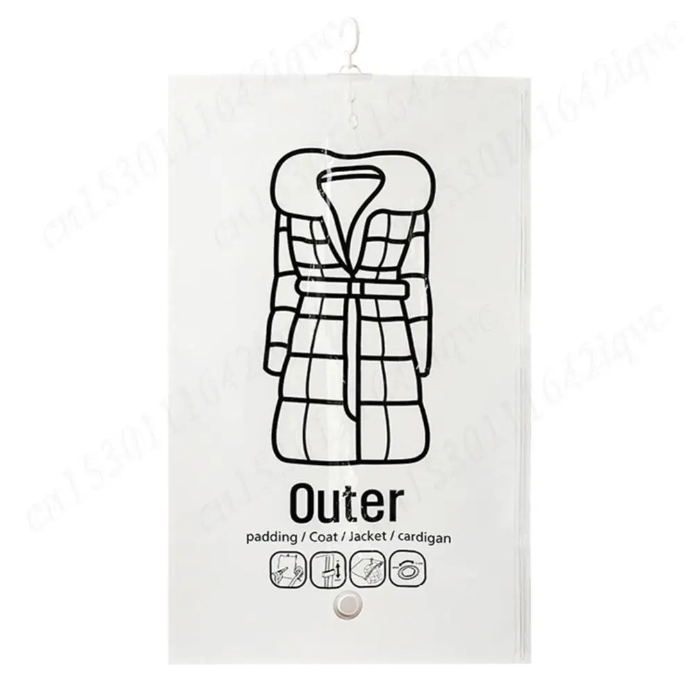 Seal Storage Clothing Bag Dustproof Hanging Compressible Storage Bag Space Saving for Clothes Down Overcoat 2