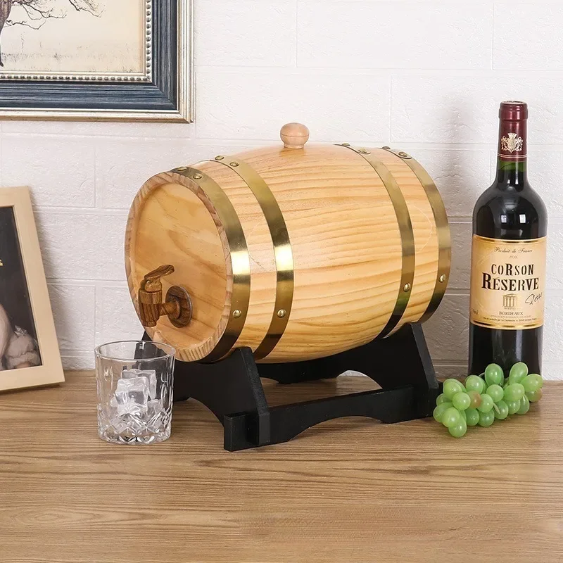 Antique Oak Wine & Beer Barrel 6