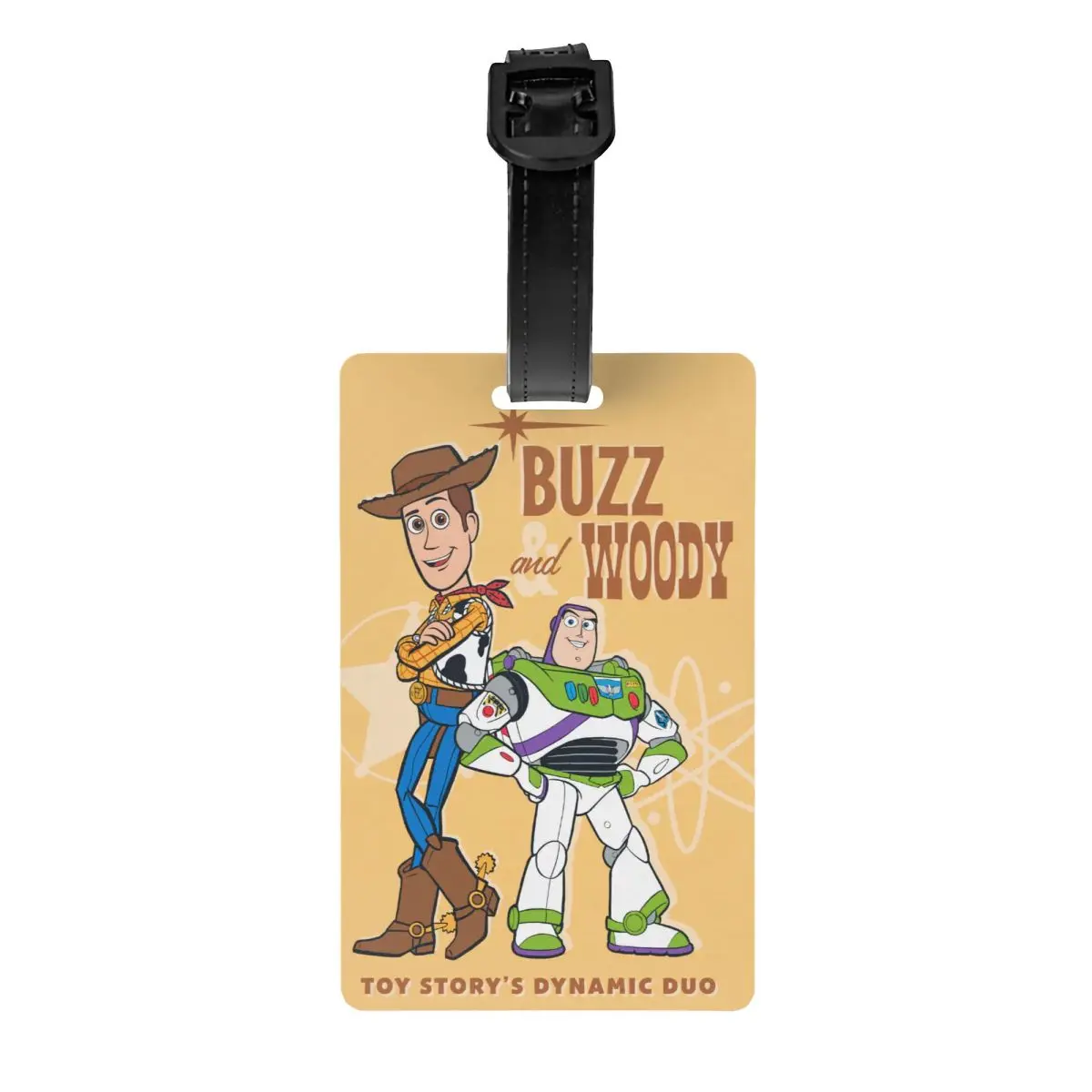 

Custom Toy Story Woody And Buzz Luggage Tag for Suitcases Funny Baggage Tags Privacy Cover Name ID Card