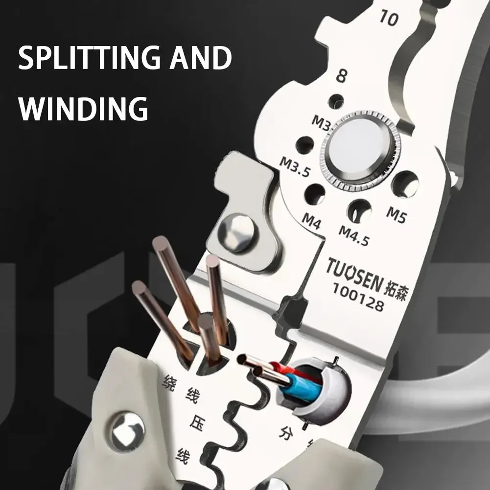 Stainless Steel Wire Stripper Pliers Multifunctional Tool