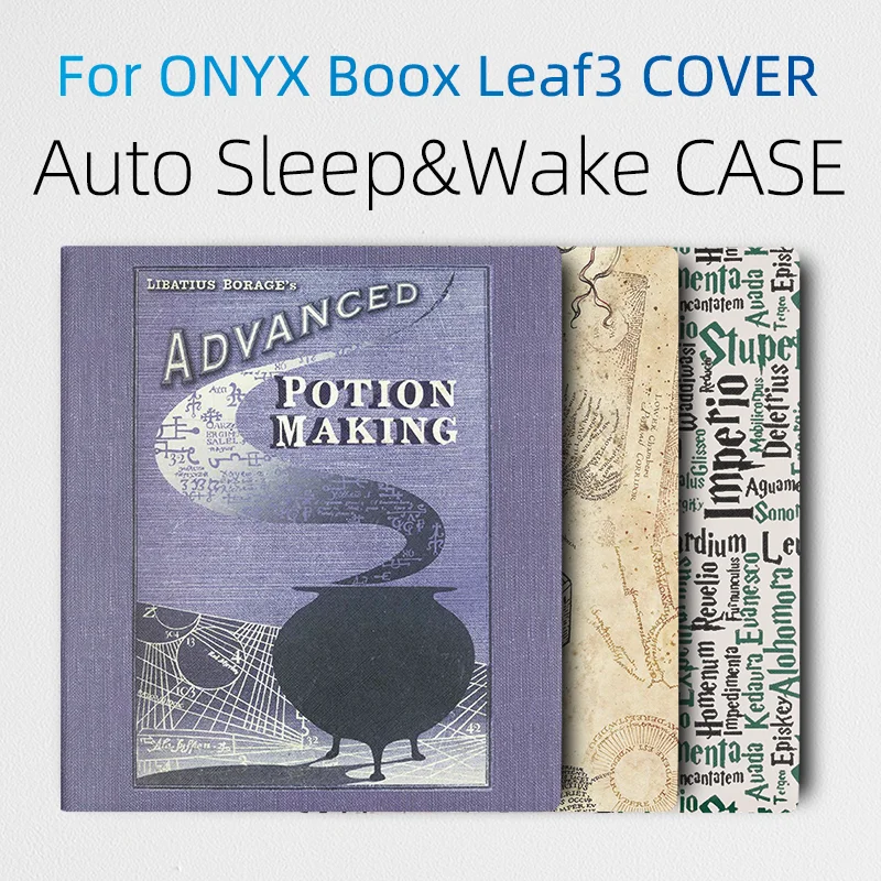Защитный чехол для ONYX BOOX Leaf3 Smart Reader Leaf 3, роскошный Магнитный чехол-книжка с откидной крышкой, чехол для индивидуального рисунка