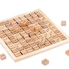 Wooden Multiplication Board Game, 81 Cubes Blocks Montessori 9*9 Times Table Tray with Answers Preschool Learning Toys Gift 4