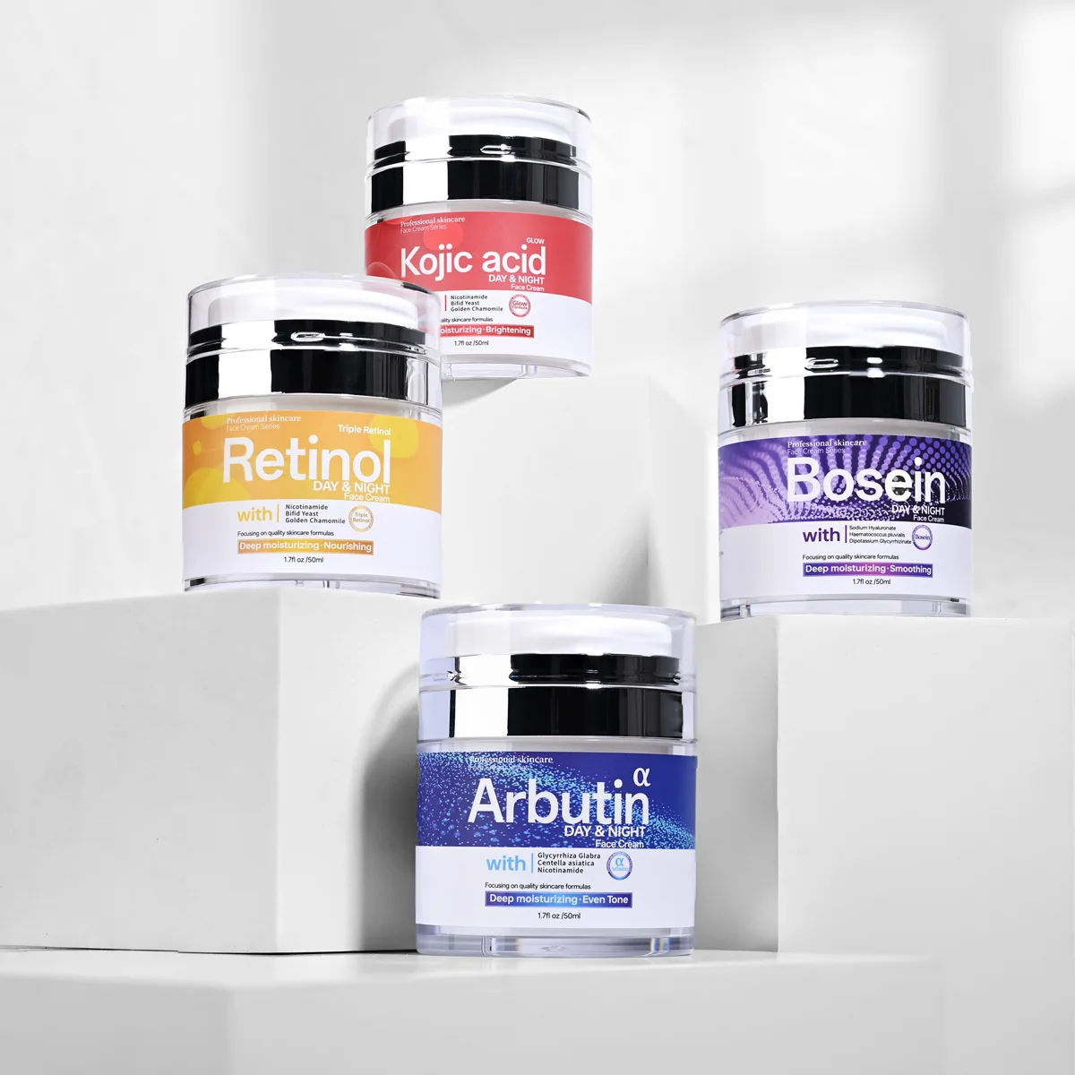 Bosein Day Night Face Cream Bright Rejuvenating Moisturizes Skin Facial Cream Skin Renewing 50g