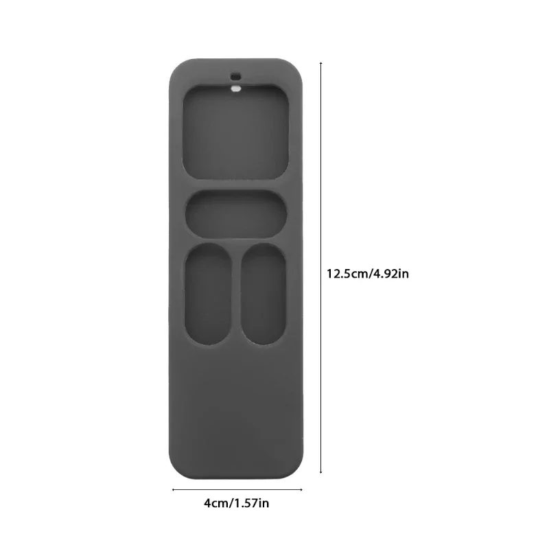 Silicone Protective Case Cover for Apple TV 4th Generation 4K Siri Remote Control Shockproof Shell Skin Sleeve silicone remote case silicone remote cover silicone remote sleeve remote controller cover silicone case protector