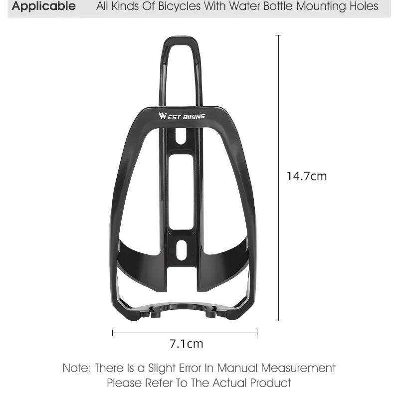 WEST BIKING Ultralight Bike Bottle Cage PC Bicycle Bottle Holder Mountain Folding Bike Cage Bracket Frame Mounting Parts