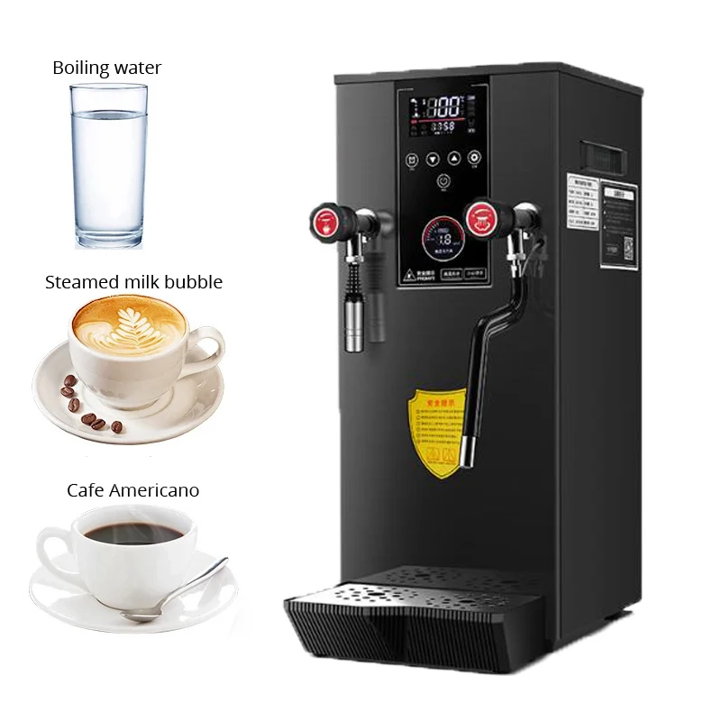 

110V/220VElectric Coffee Milk Foamer Commercial Steam Milk Frothers Boiling Water Machine Smart Temperature Control Bubble Tea