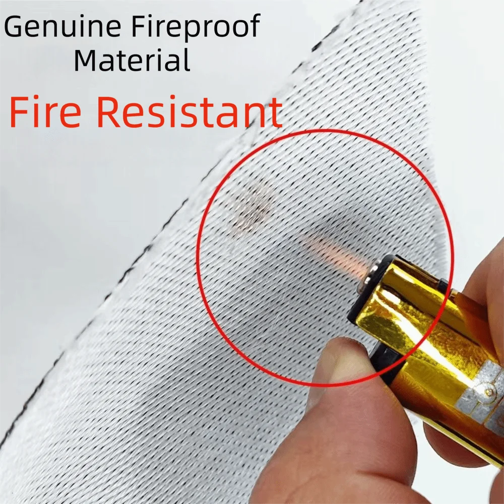 Fireproof Box Water Resistant Hard-Shell Design File Security Bag Password Lock Wear-resistant Files Briefcase_voghion.com