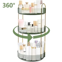 ABJY-3 Tier High-Capacity Rotating Makeup Organizer 360° Rotation Make Up Organizer Box Cosmetic Organizer 1