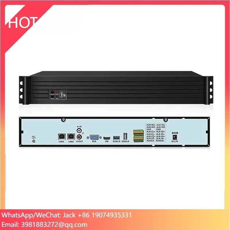 Loosafe 슈퍼 NVR 64/128 채널 울트라 4K H.265 네트워크 비디오 레코더 얼굴 인식