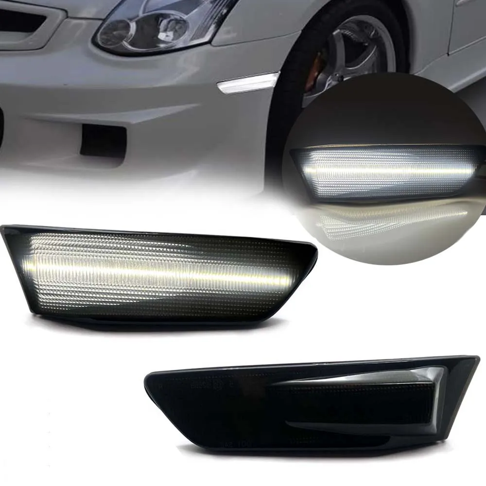 Full Led White Side Marker Lights For Infiniti G35 Coupe Skyline V35 03