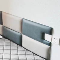 Bedroom Protective Wall Circumference Self-adhesive Headboard Card Seat Anti-collision Soft Bag King Bed Headboard 2