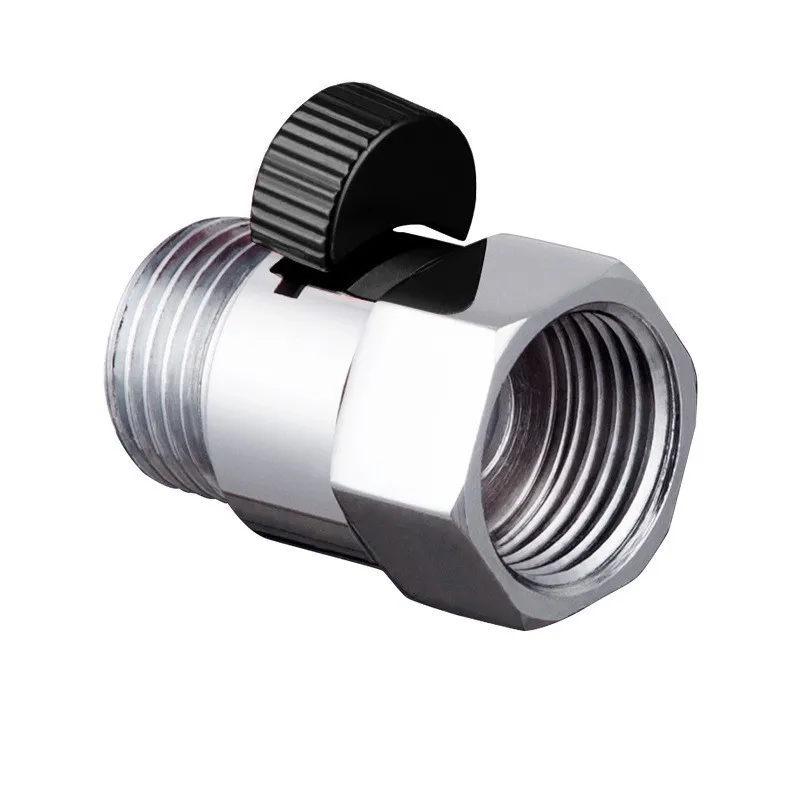 Full Brass G1/2" Flow Quick Control Shut-OFF Valve For Shower Head Hand Water Saver shower head